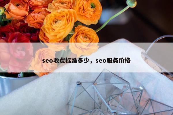 seo收费标准多少，seo服务价格