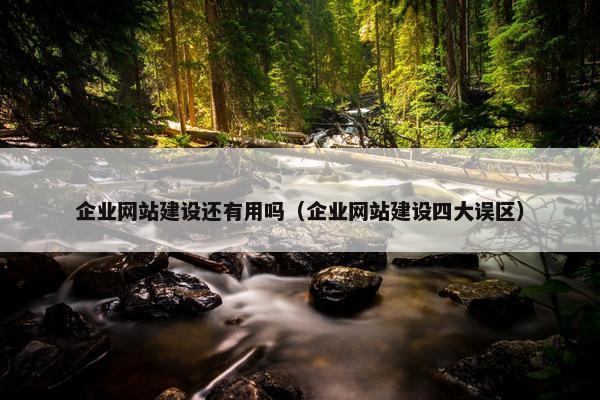 企业网站建设还有用吗（企业网站建设四大误区）