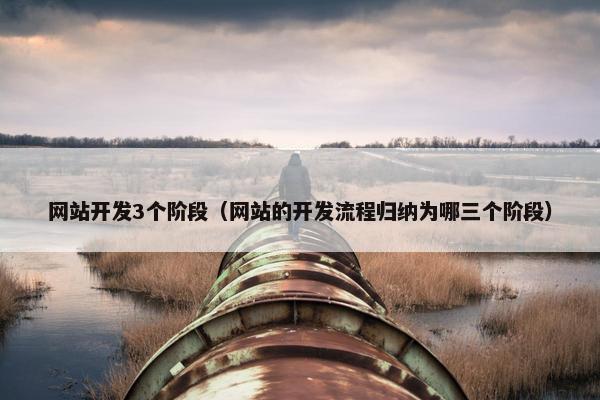 网站开发3个阶段（网站的开发流程归纳为哪三个阶段）