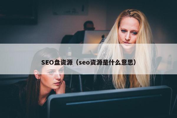 SEO盘资源（seo资源是什么意思）
