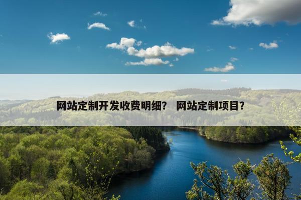 网站定制开发收费明细？ 网站定制项目？