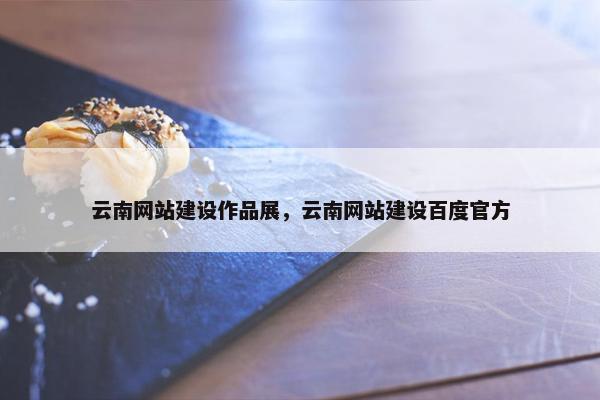 云南网站建设作品展，云南网站建设百度官方