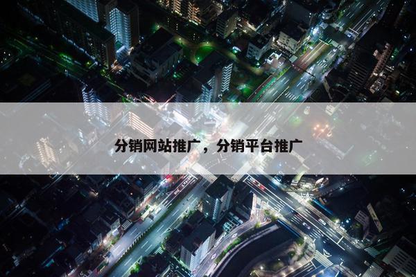 分销网站推广，分销平台推广