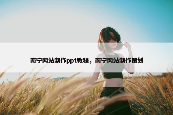 南宁网站制作ppt教程，南宁网站制作策划