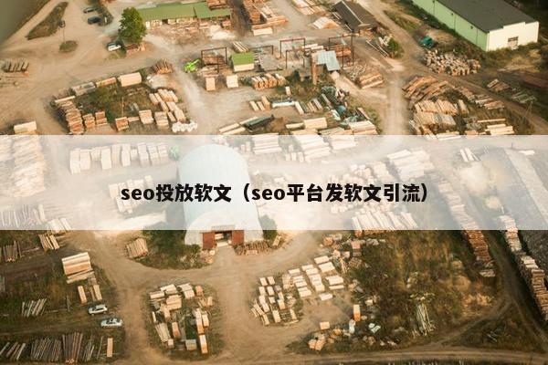 seo投放软文（seo平台发软文引流）