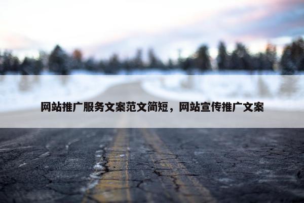 网站推广服务文案范文简短，网站宣传推广文案