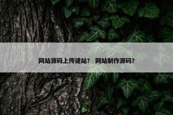 网站源码上传建站？ 网站制作源码？