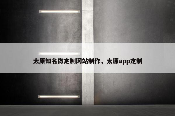 太原知名做定制网站制作，太原app定制