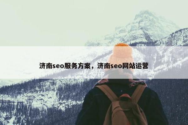 济南seo服务方案，济南seo网站运营