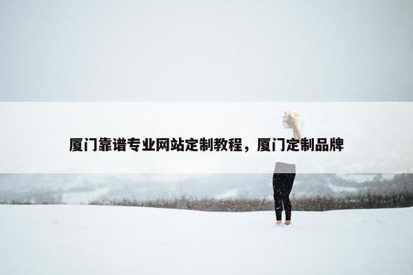 厦门靠谱专业网站定制教程，厦门定制品牌
