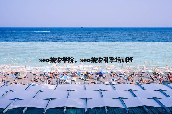 seo搜索学院，seo搜索引擎培训班