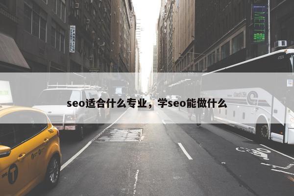 seo适合什么专业，学seo能做什么