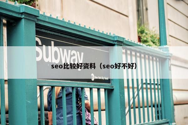 seo比较好资料（seo好不好）