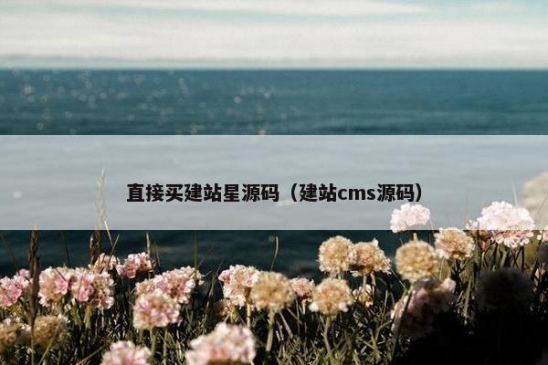 直接买建站星源码（建站cms源码）