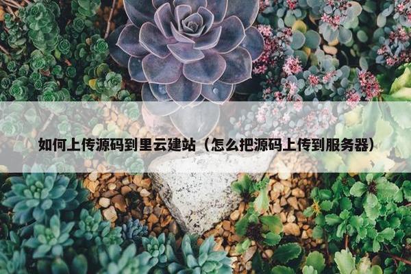如何上传源码到里云建站（怎么把源码上传到服务器）