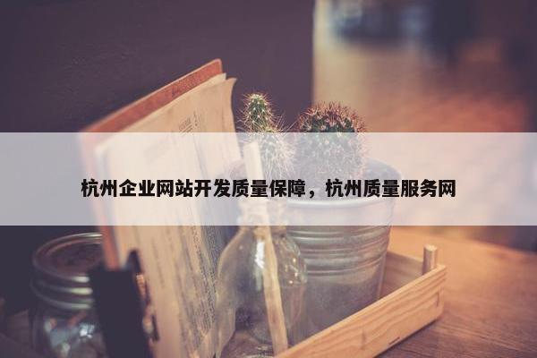 杭州企业网站开发质量保障，杭州质量服务网