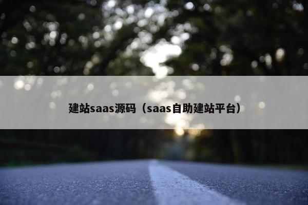 建站saas源码（saas自助建站平台）