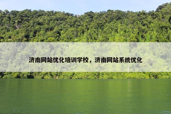 济南网站优化培训学校，济南网站系统优化