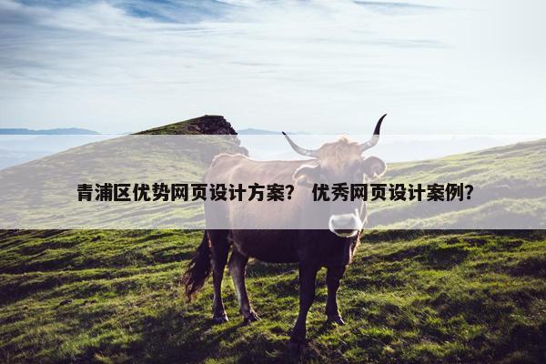 青浦区优势网页设计方案？ 优秀网页设计案例？