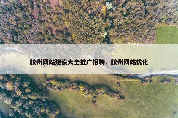 胶州网站建设大全推广招聘，胶州网站优化