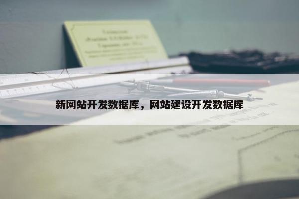 新网站开发数据库，网站建设开发数据库