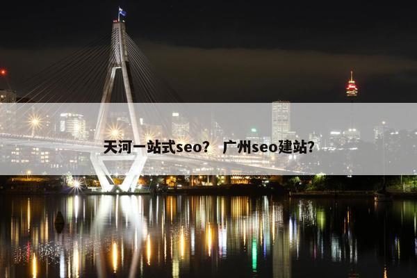 天河一站式seo？ 广州seo建站？