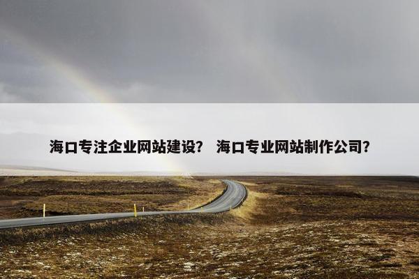 海口专注企业网站建设？ 海口专业网站制作公司？