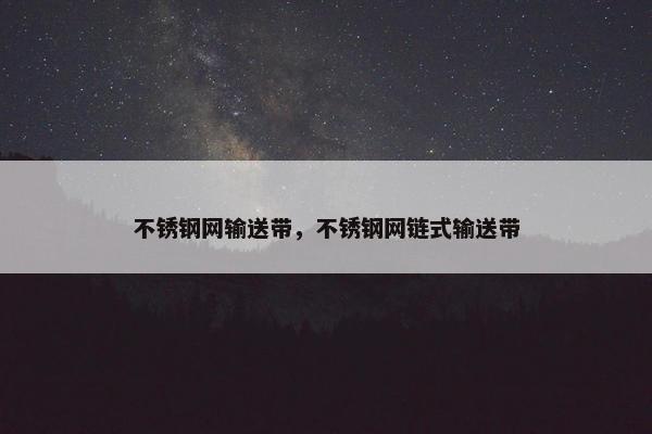 不锈钢网输送带，不锈钢网链式输送带