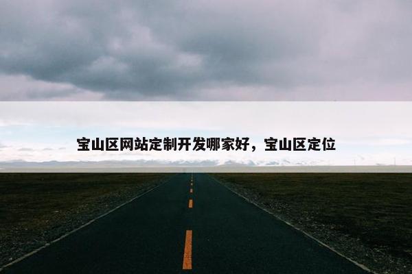 宝山区网站定制开发哪家好，宝山区定位