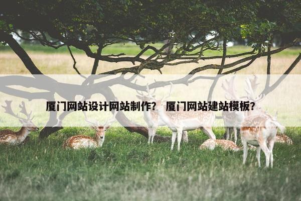 厦门网站设计网站制作？ 厦门网站建站模板？