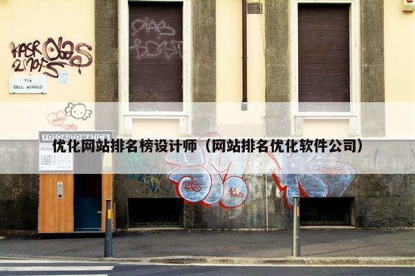 优化网站排名榜设计师（网站排名优化软件公司）