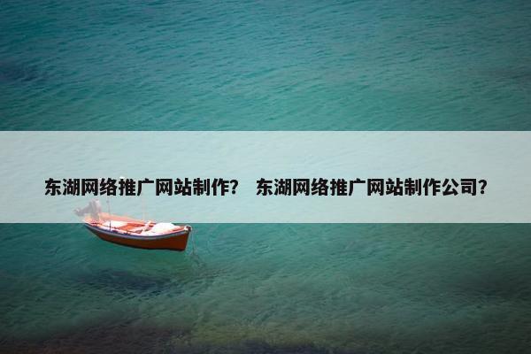 东湖网络推广网站制作？ 东湖网络推广网站制作公司？