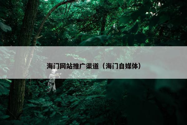 海门网站推广渠道（海门自媒体）