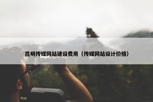 昆明传媒网站建设费用（传媒网站设计价格）