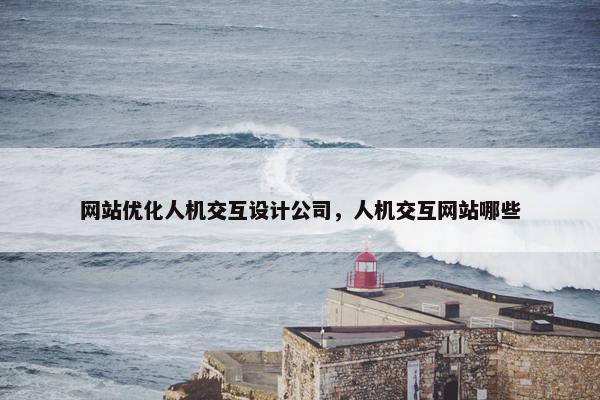 网站优化人机交互设计公司，人机交互网站哪些