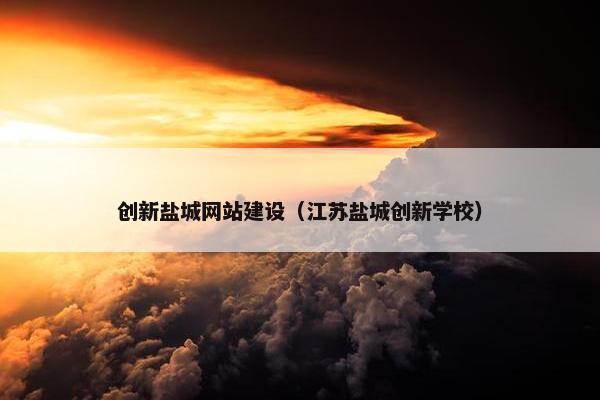 创新盐城网站建设（江苏盐城创新学校）