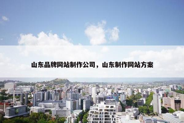 山东品牌网站制作公司，山东制作网站方案