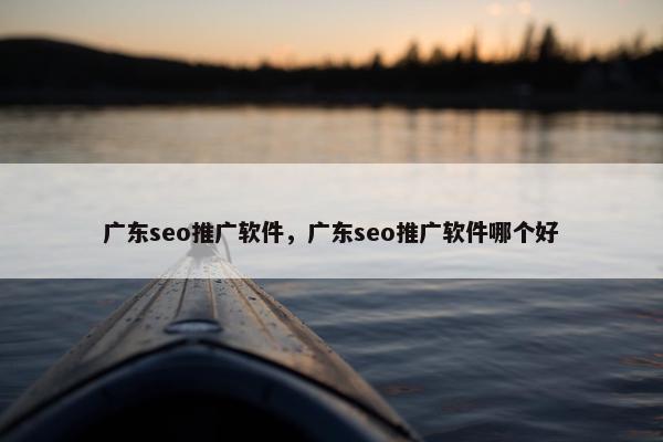 广东seo推广软件，广东seo推广软件哪个好