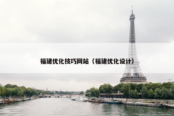 福建优化技巧网站（福建优化设计）