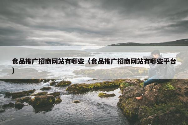 食品推广招商网站有哪些（食品推广招商网站有哪些平台）