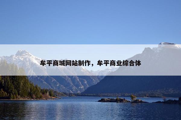 牟平商城网站制作，牟平商业综合体