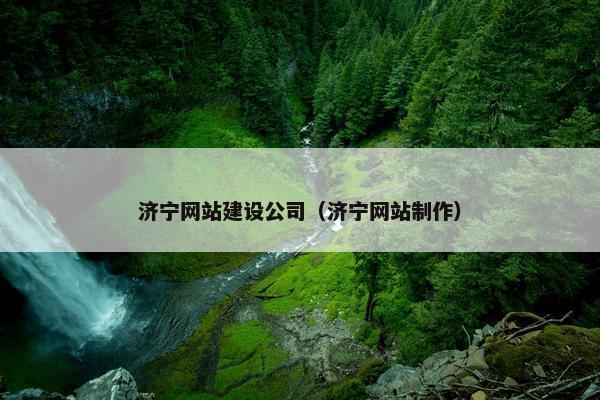 济宁网站建设公司（济宁网站制作）