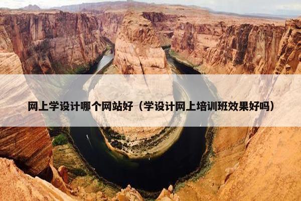 网上学设计哪个网站好（学设计网上培训班效果好吗）