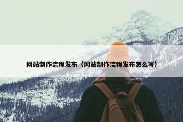 网站制作流程发布（网站制作流程发布怎么写）