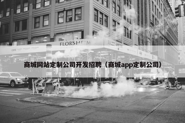 商城网站定制公司开发招聘（商城app定制公司）