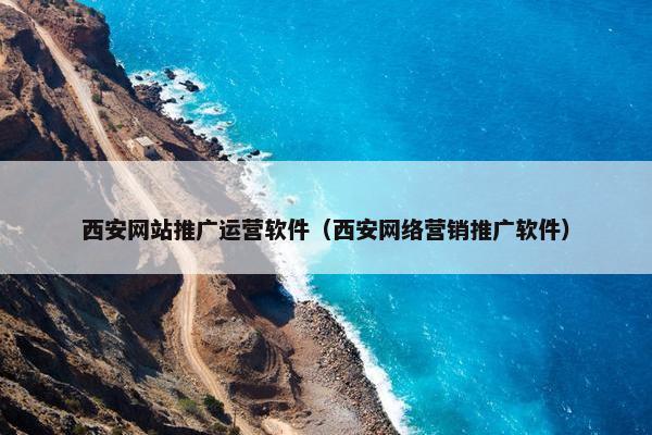 西安网站推广运营软件（西安网络营销推广软件）