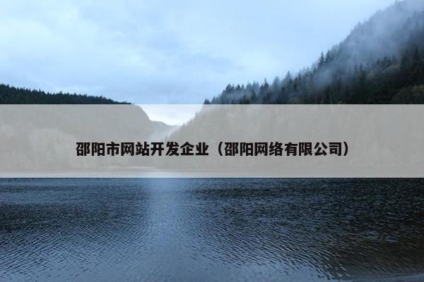 邵阳市网站开发企业（邵阳网络有限公司）
