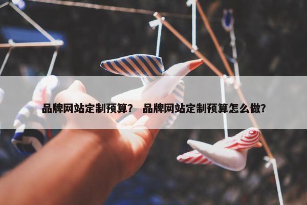 品牌网站定制预算？ 品牌网站定制预算怎么做？