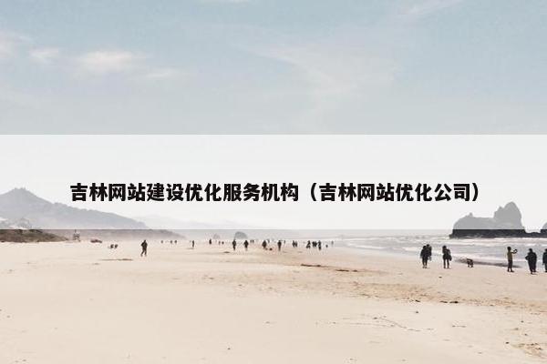 吉林网站建设优化服务机构（吉林网站优化公司）