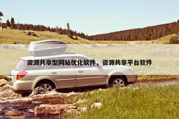 资源共享型网站优化软件，资源共享平台软件